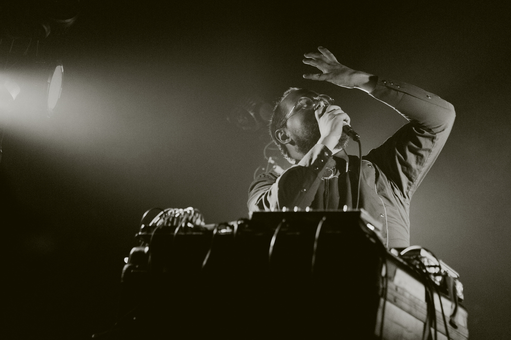 A photo of Dan Deacon at The Forum on 8/2/2014