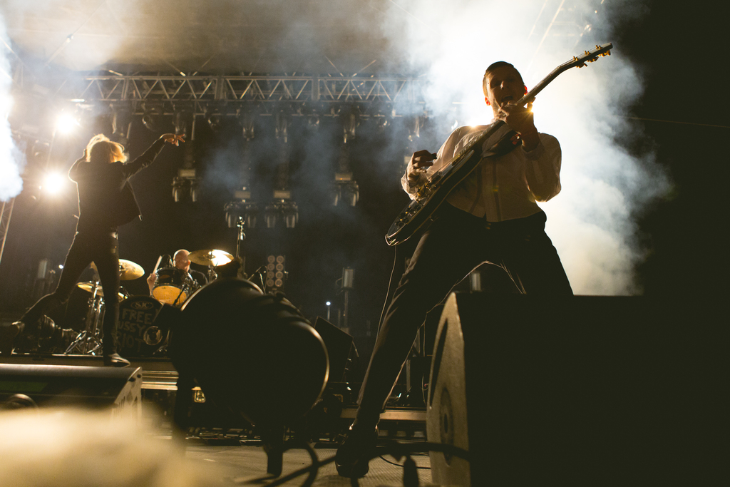 A photo of Refused at FYF Fest 2012 on 9/2/2012