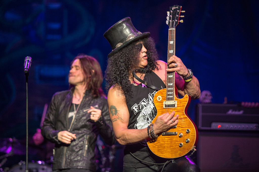 A photo of Slash at The Wiltern on 9/2/2012