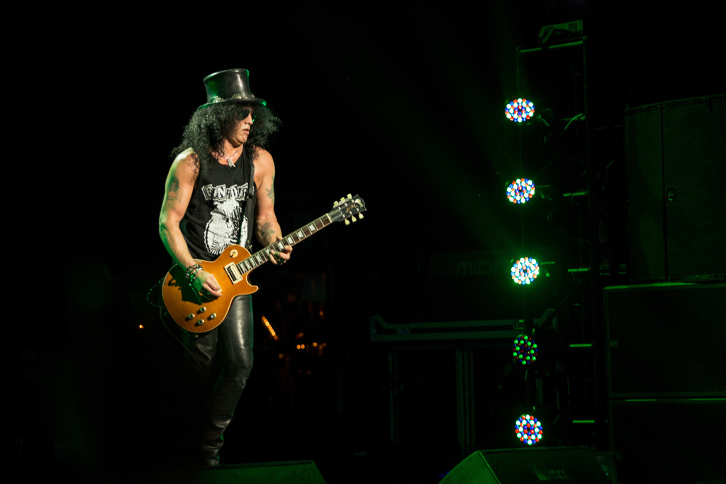 A photo of Slash at The Wiltern on 9/2/2012